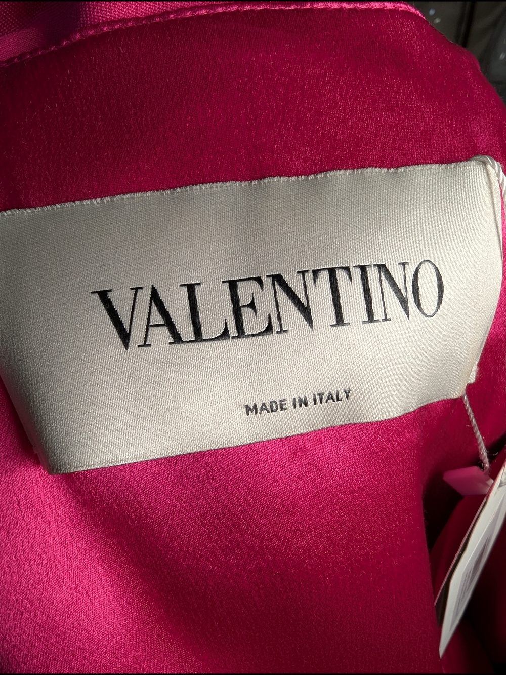 WOMENS VALENTINO FUCHSIA PINK BOW SHEATH DRESS SIZE 4 MADE IN ITALY - Picture 3 of 4